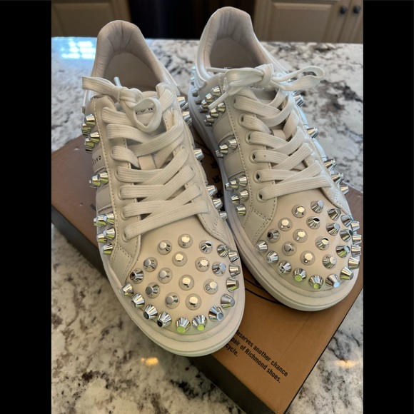 John Richmond studded leather sneaker - Picture 4 of 9